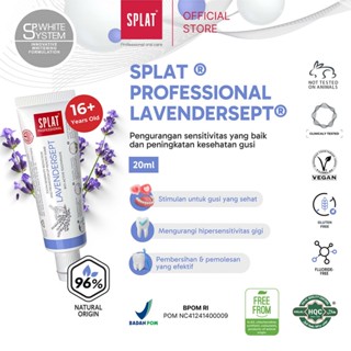 SPLAT Lavendersept Travel Pack (3x20ml) - Pasta Gigi Lavender Alami Non Fluoride, Tanpa SLS - Image 5